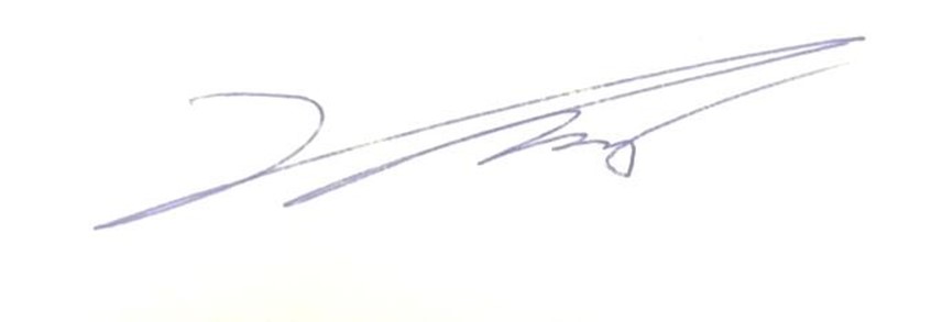 구강모 단장 서명